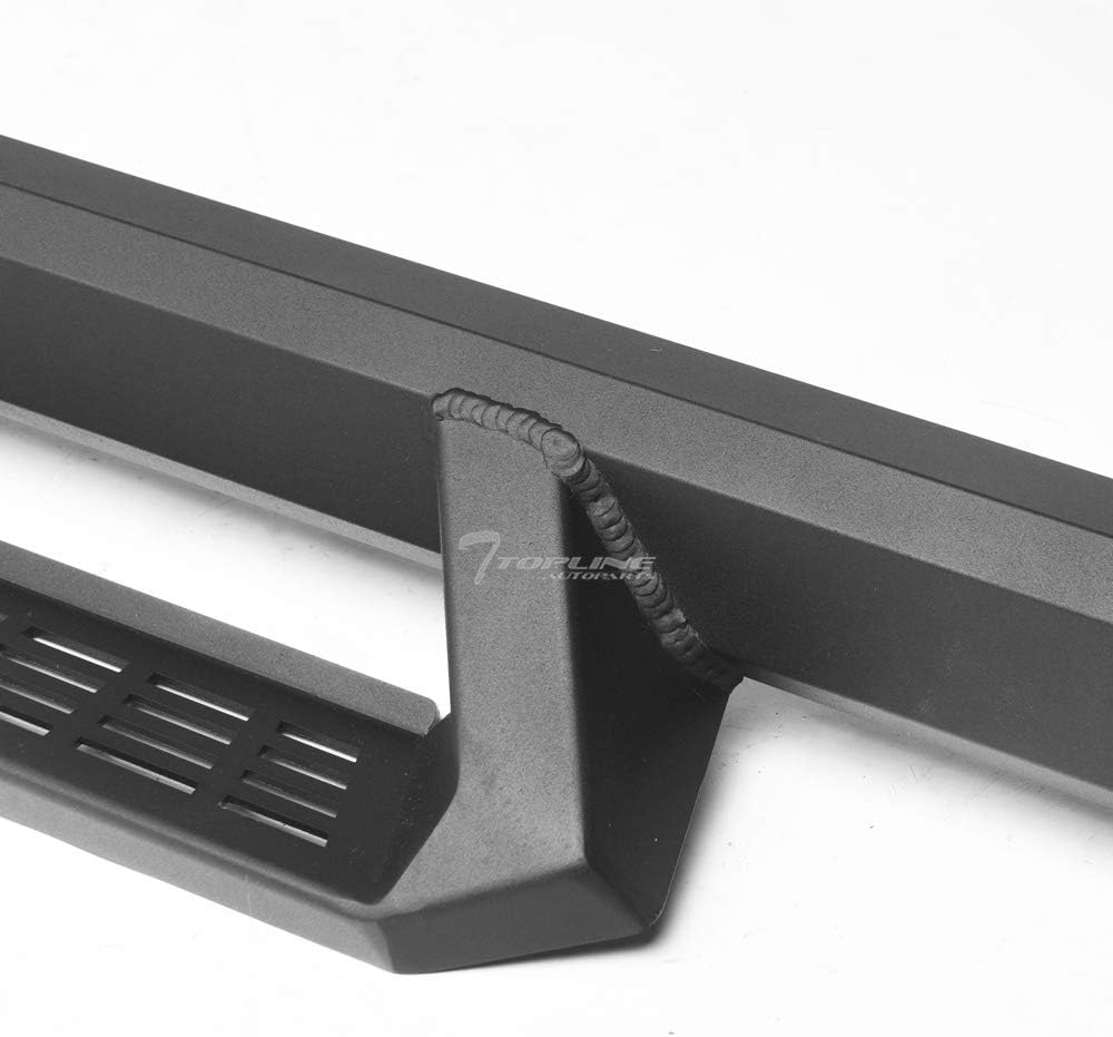 Matte Black Aluminum Drop Step Side Nerf Bars Rail Running Boards S7536