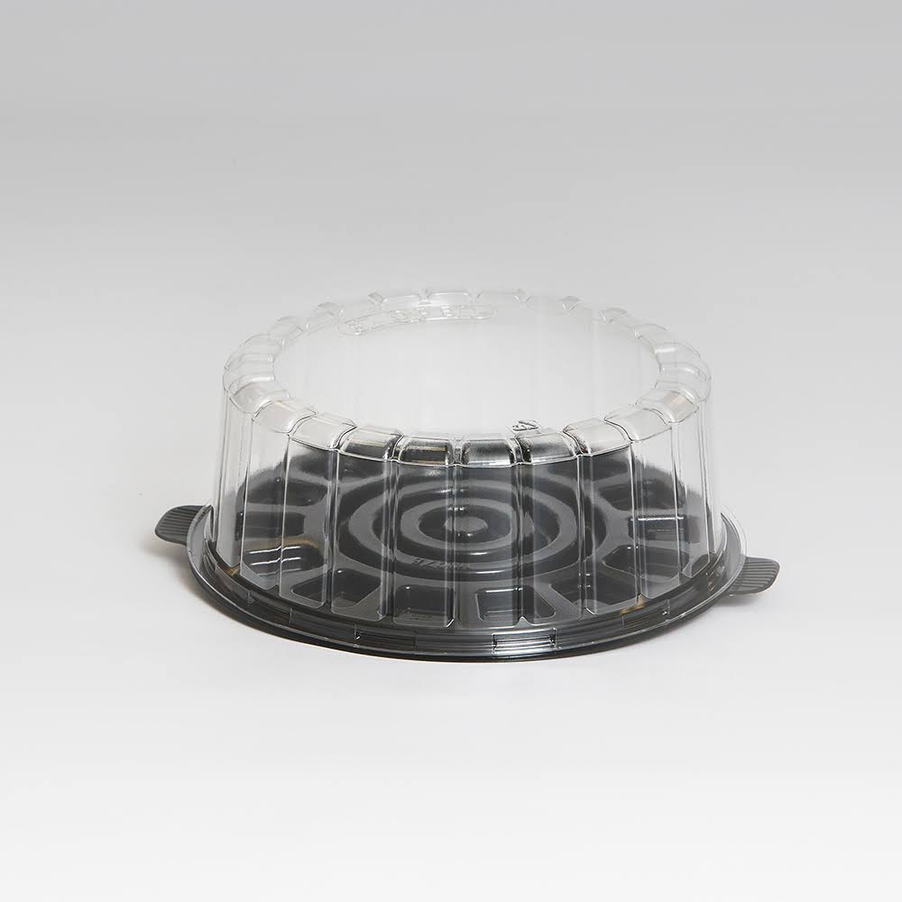 Single Layer 7 inch Low Dome Plastic Cake Containers Case of 100 T70655