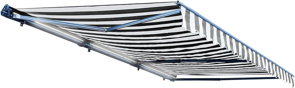 Green Motorized Retractable Patio Awning 16 x 10 Feet S9982