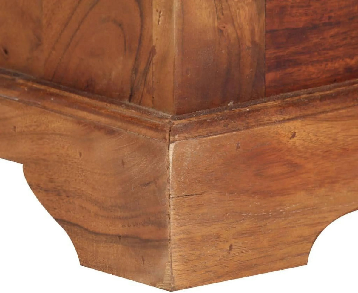 Solid Acacia Wood Sideboard Cabinet with 2 Drawers and 2 Doors H584