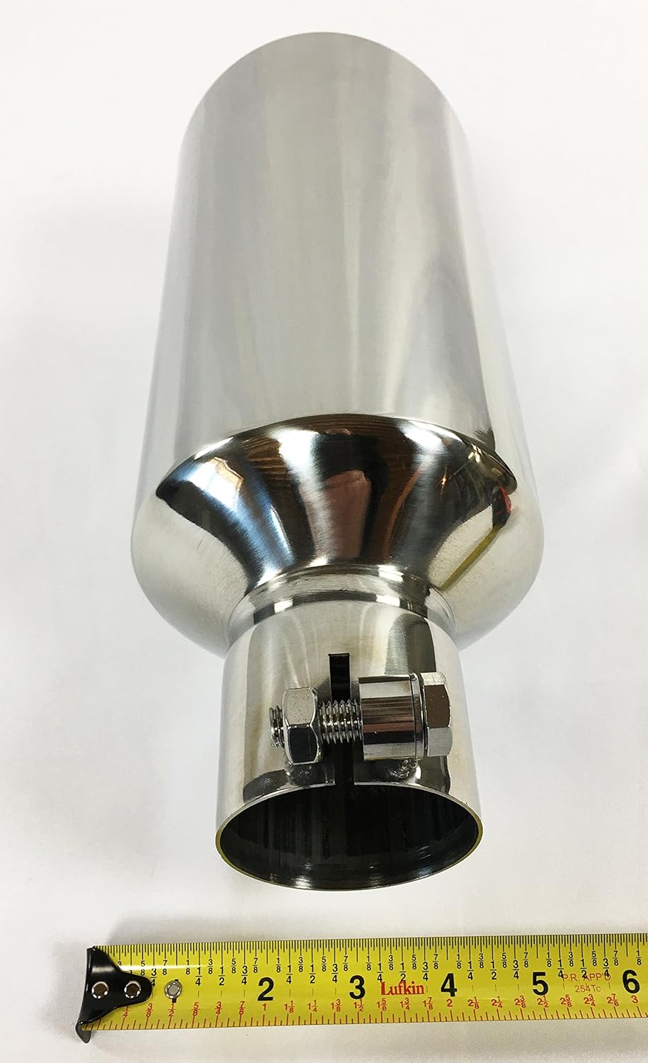 Polished Stainless Steel Bolt On Rolled Slant Exhaust Tip Pack of 2 O427