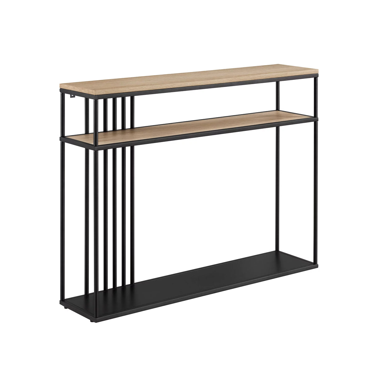 41" Slatted-Side Metal Console Table K818