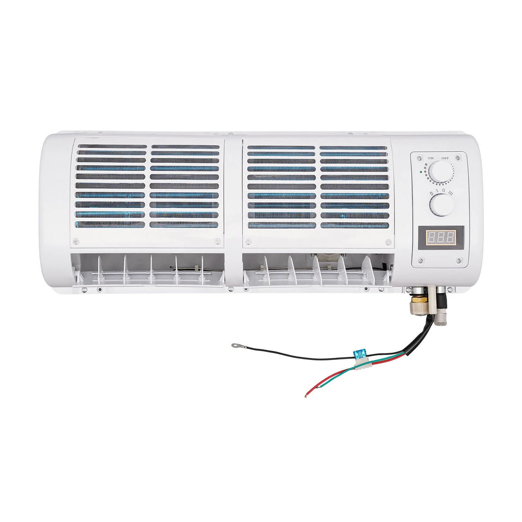 12V Car Air Conditioner Cooling Fan 3 Speeds LCD Display Q281550