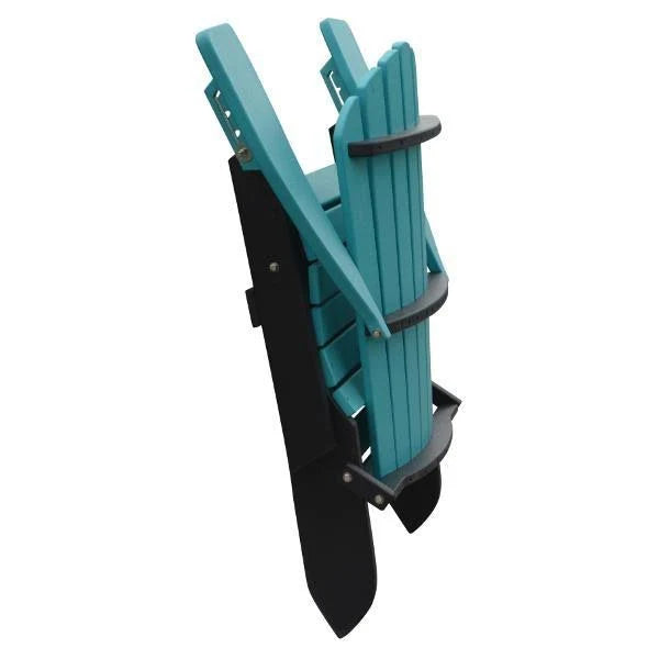 Poly Folding Adirondack Chair with Pullout Ottoman C75726