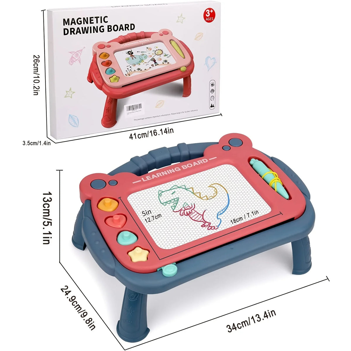 Magnetic Drawing Board Educational Learning Toy for Toddlers V410