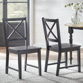 Black Cross-Back Chair, Set of 2 M314