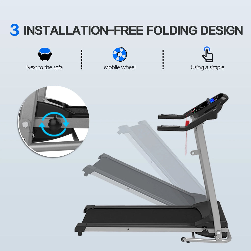 Folding Treadmill 1.5HP 220 LB Max Weight U976