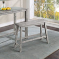 24in. Backless Wood Dining Bench L54019
