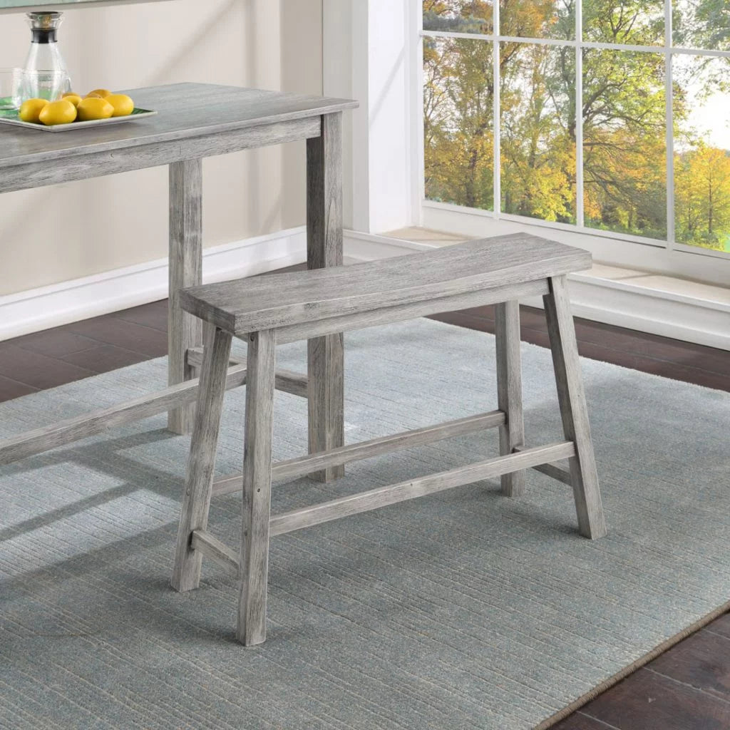 24in. Backless Wood Dining Bench L54019