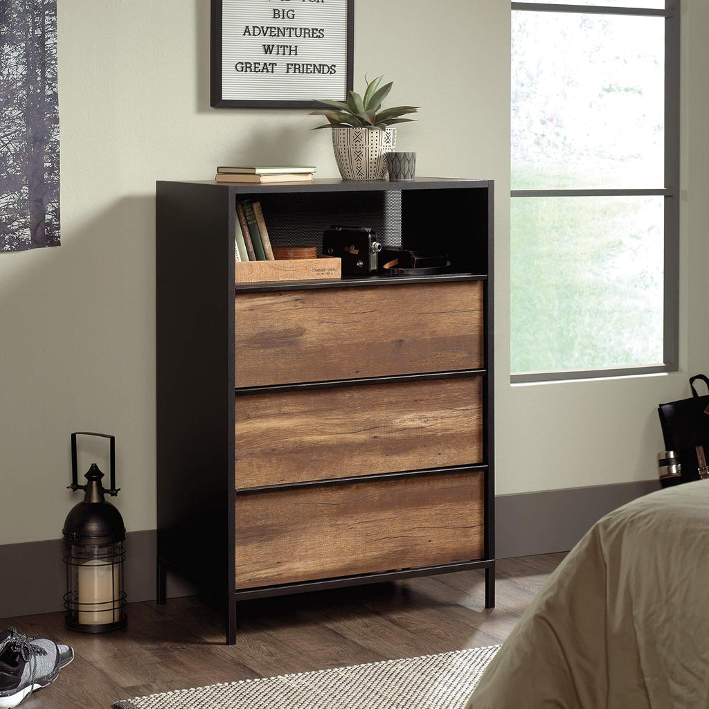 Black 3-Drawer Chest P1393