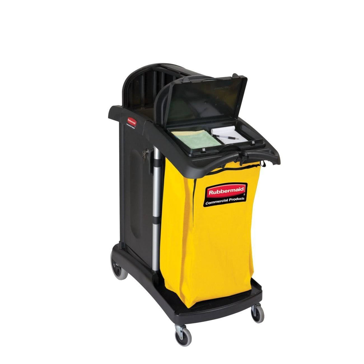Black High Capacity Cleaning Cart Q21466