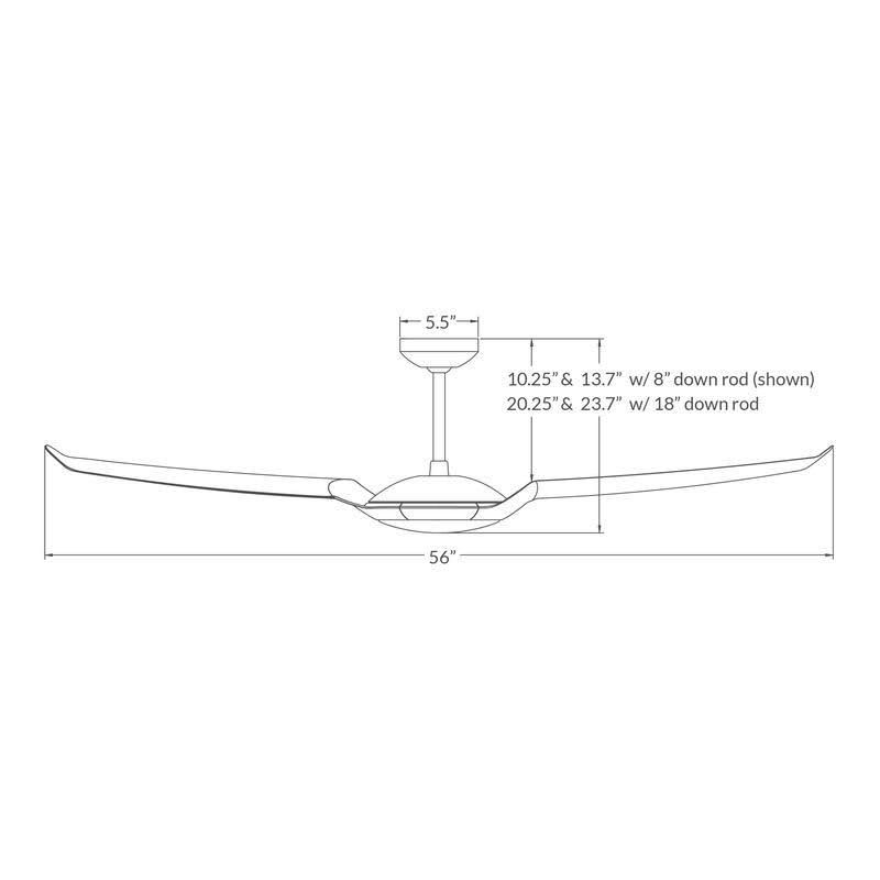 IC/Air2 56x22 Ceiling Fan T721