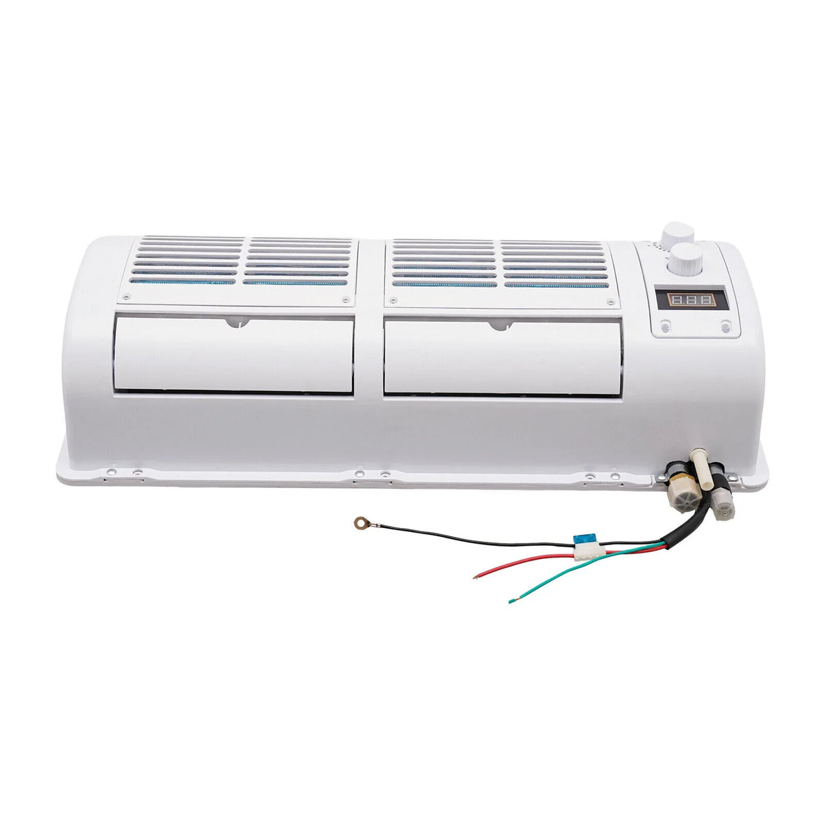 12V Car Air Conditioner Cooling Fan 3 Speeds LCD Display Q281550