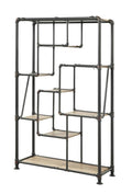 Black Metal 8-Shelf Bookcase S335586