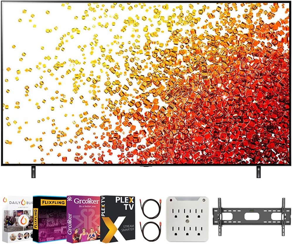 65 Inch 4K UHD Smart LED TV Bundle with Wall Mount and HDMI Cable H1723