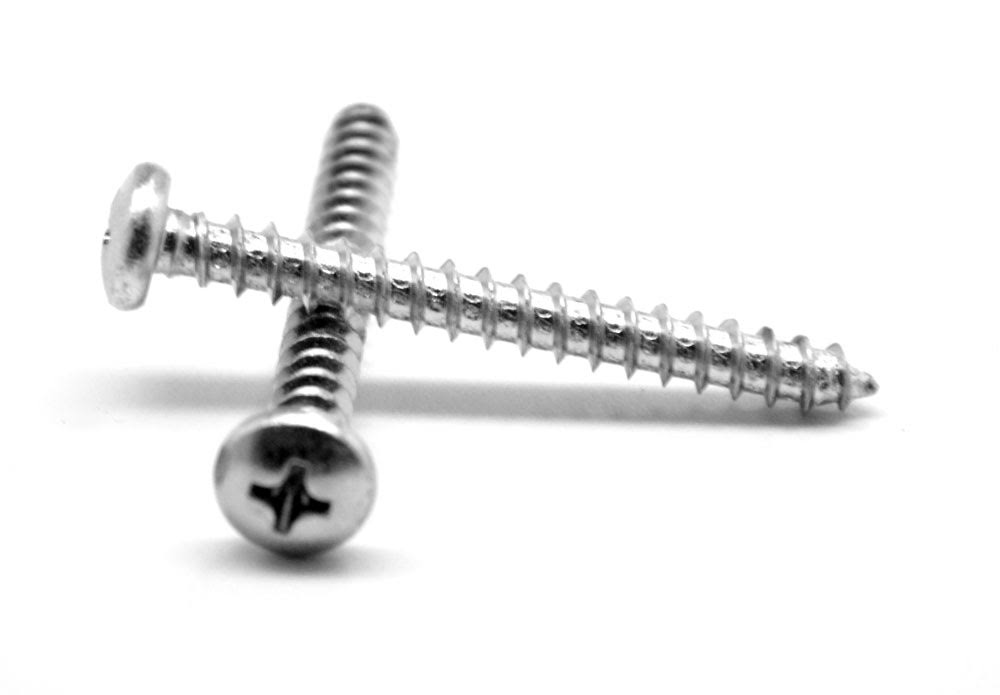 1/4-14 x 7/8 Sheet Metal Screw Phillips Pan Head Type AB Low Carbon Steel Zinc Plated V598046