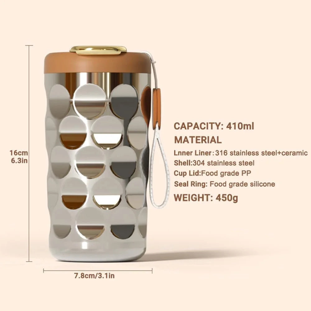 Smart Coffee Thermos with Temperature Display, 450ml C68333