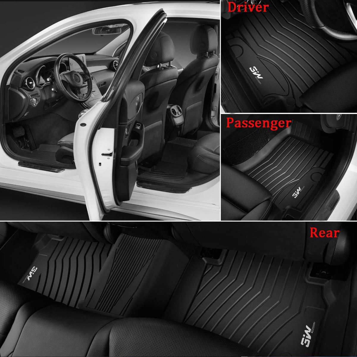 TPE All Weather Custom Fit Floor Liner Black Car Mats K85284