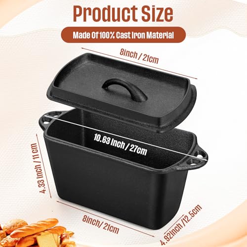 Cast Iron Bread Loaf Pan with Lid Q539987