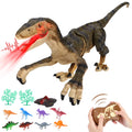 Remote Control Dinosaur Toys, Walking Roaring Velociraptor, 2.4Ghz Electronic Robot Toys E1582