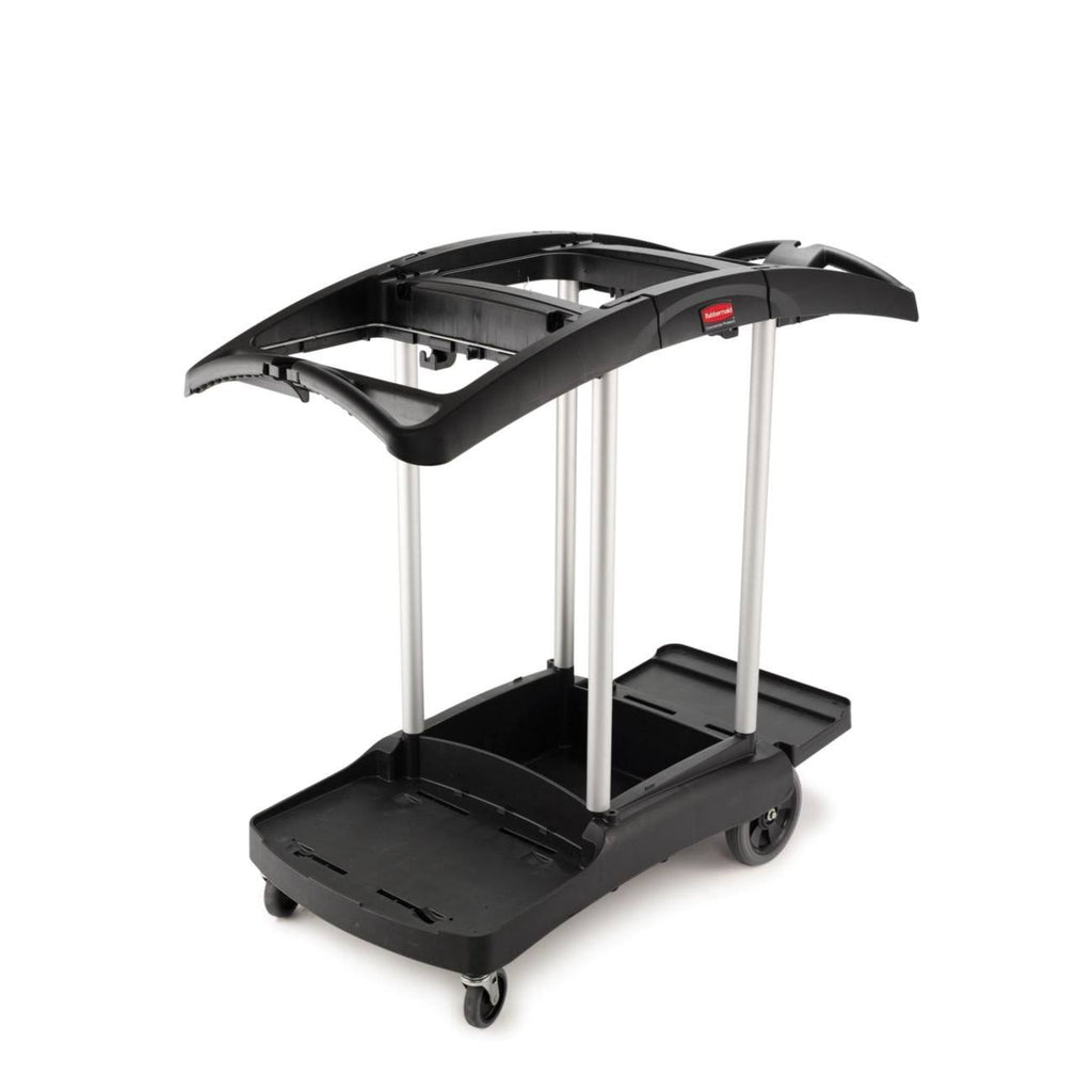 Black High Capacity Cleaning Cart Q21466