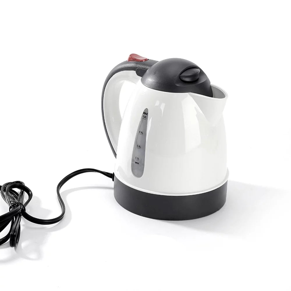 1000mL 24V 250W Portable Electric Kettle White R379665