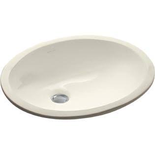 Almond Undercounter Bathroom Sink B456576
