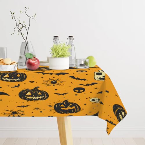 Skull Skeleton Rectangle Table Cloth 60 x 120 inch Fabric Tablecloth G289
