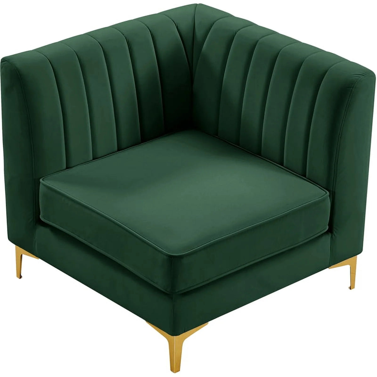 Green Velvet Corner Chair Z912042