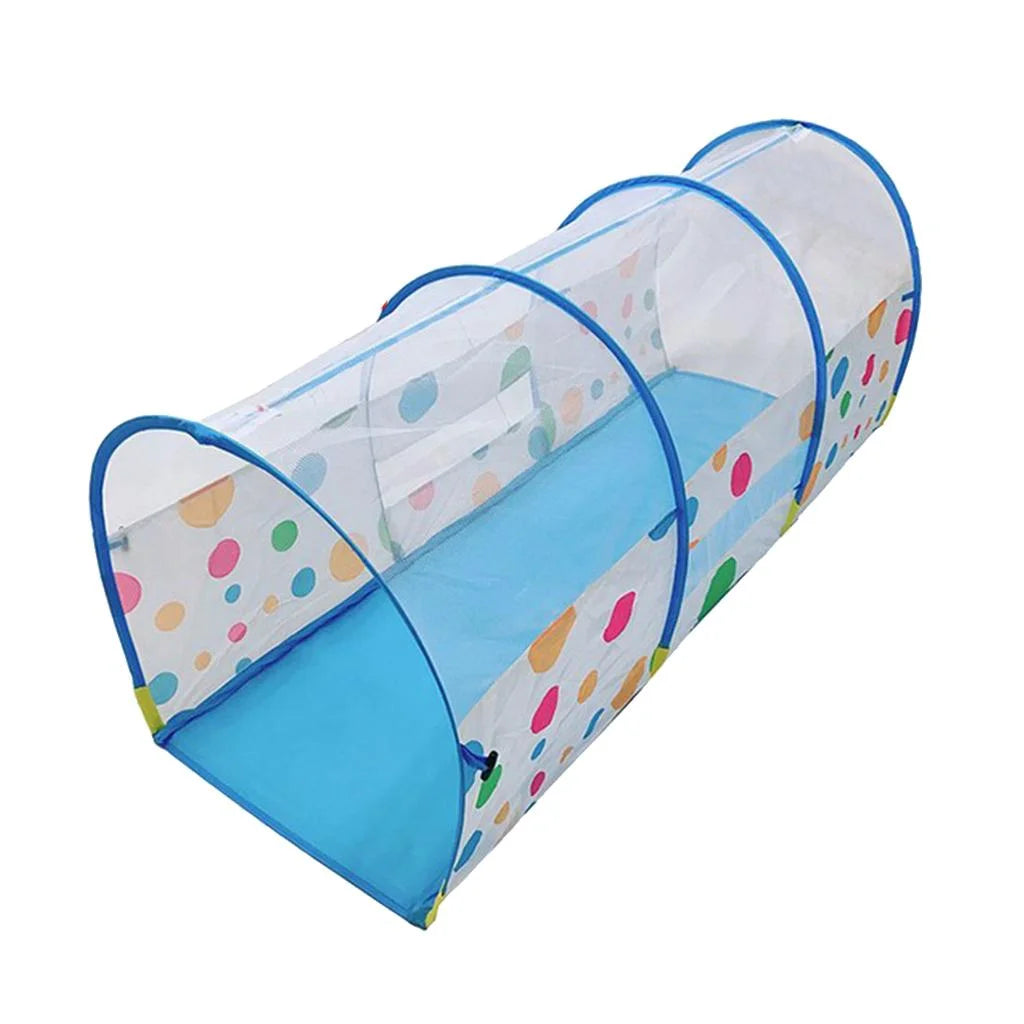 Blue Play Tunnel for Kids Indoor Outdoor Toy Tube A4175