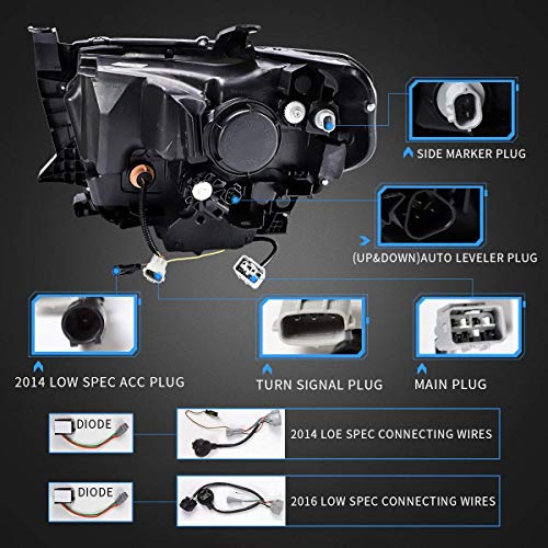 Projector Led Headlights with Sequential Turn Signal S590021