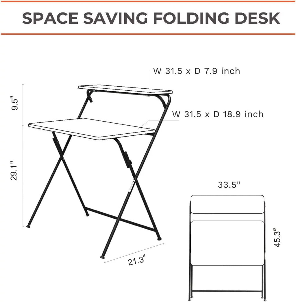 Folding Desk with Metal Frame L8548