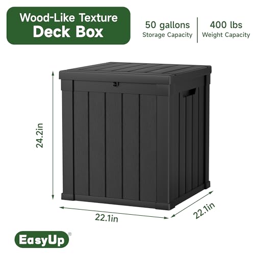 75 Gallon Waterproof Resin Outdoor Storage Box Q60585