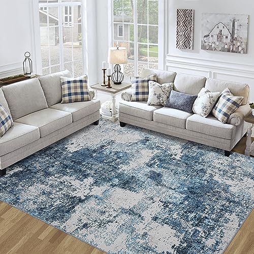 9x12 Washable Area Rug with Anti-Slip Backing P736502
