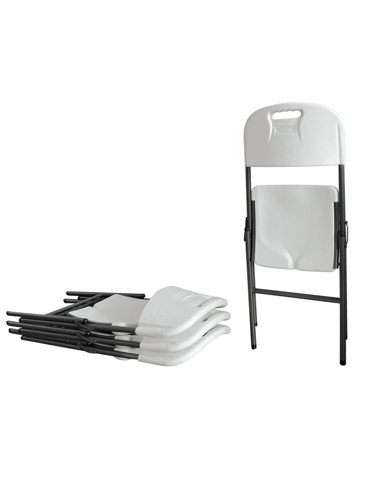 Folding Chairs 4 Pack Plastic Stackable D113574