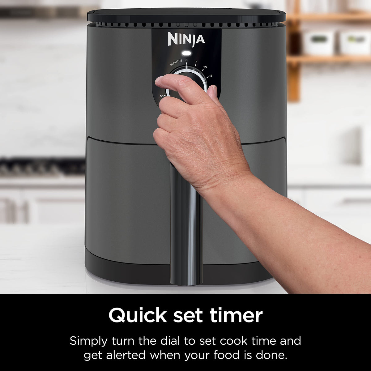 Mini Air Fryer, 2 Quarts, Nonstick, Grey K610