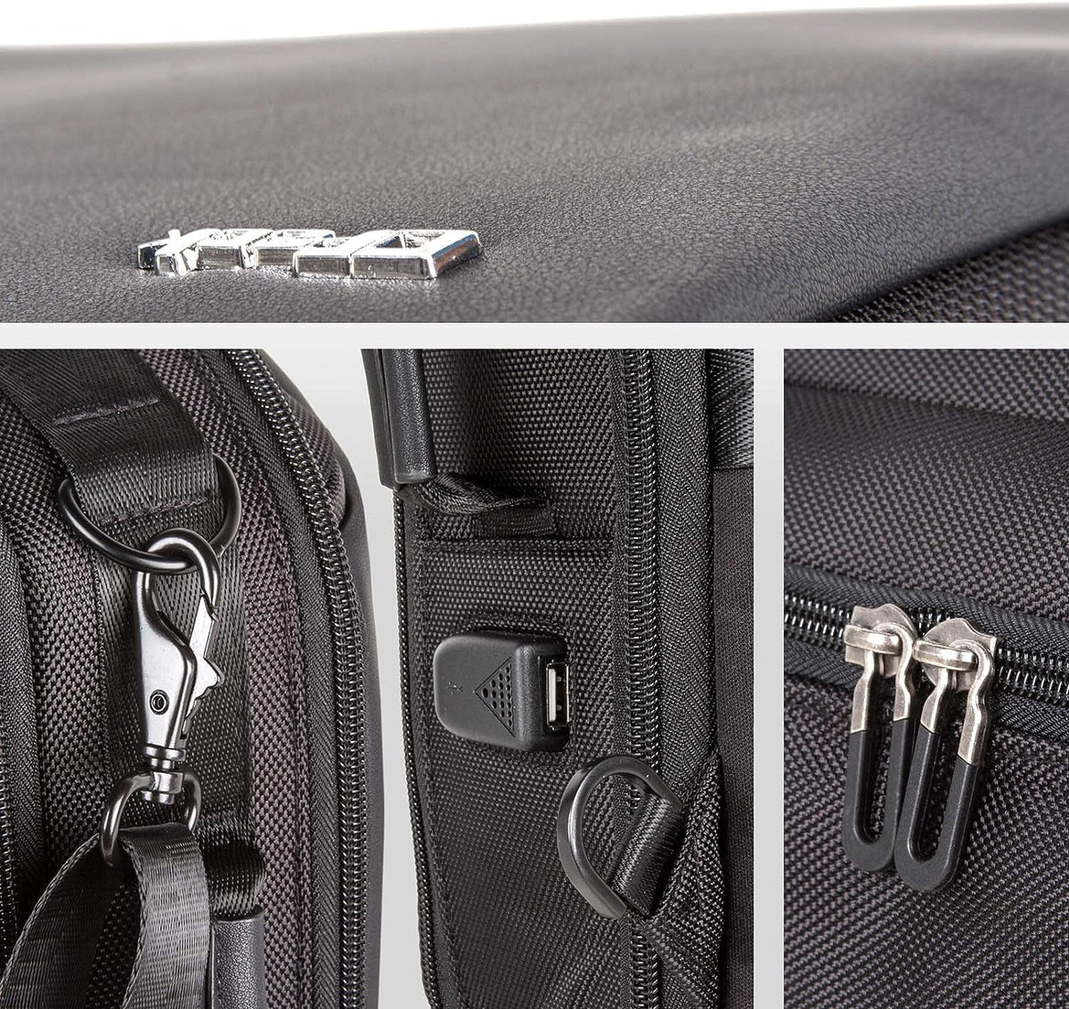 Leather Laptop Backpack W35179