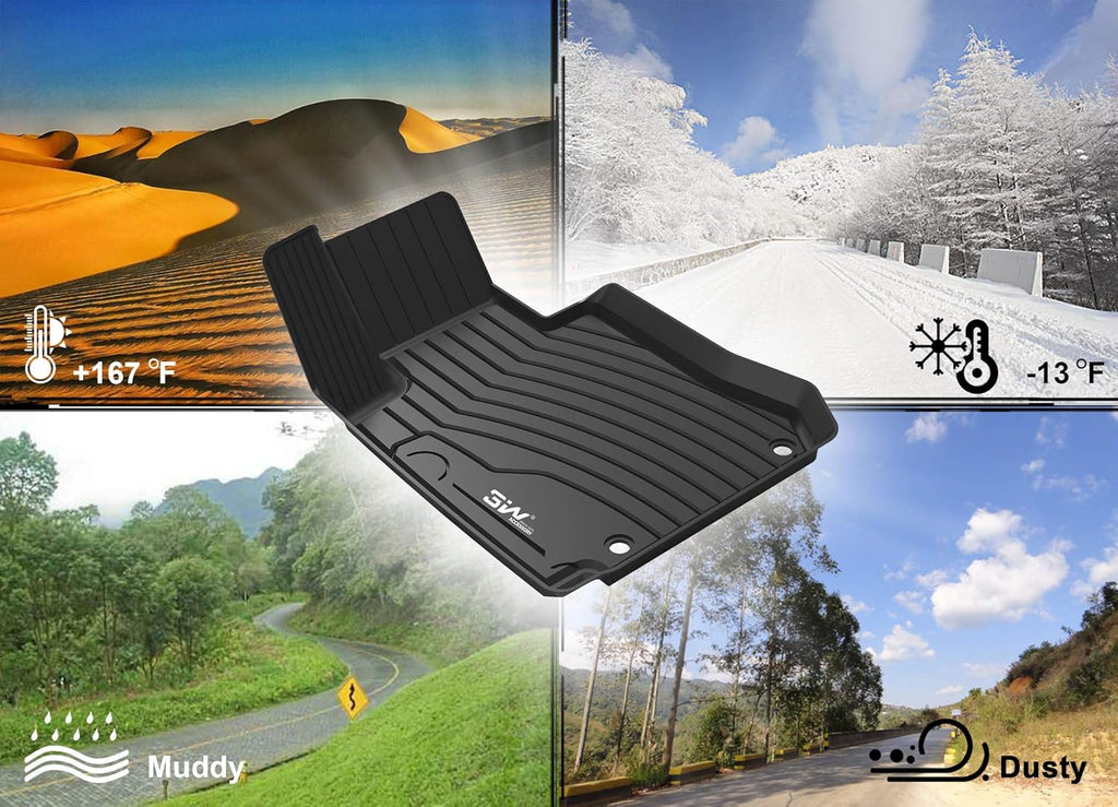 TPE All Weather Custom Fit Floor Liner Black Car Mats K85284
