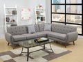 Grey Sectional Sofa Couch with Cushion Pillows P279