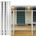 4PACK Brushed Stainless Steel Square Cable Railing Post 36''x2''x2'' Pre-Drilled C291593