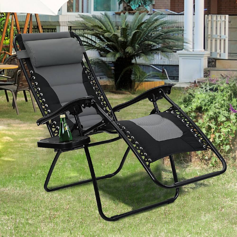 Padded Zero Gravity Chair, Grey F901688