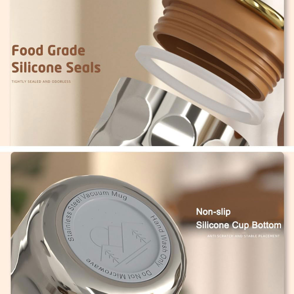 Smart Coffee Thermos with Temperature Display, 450ml C68333