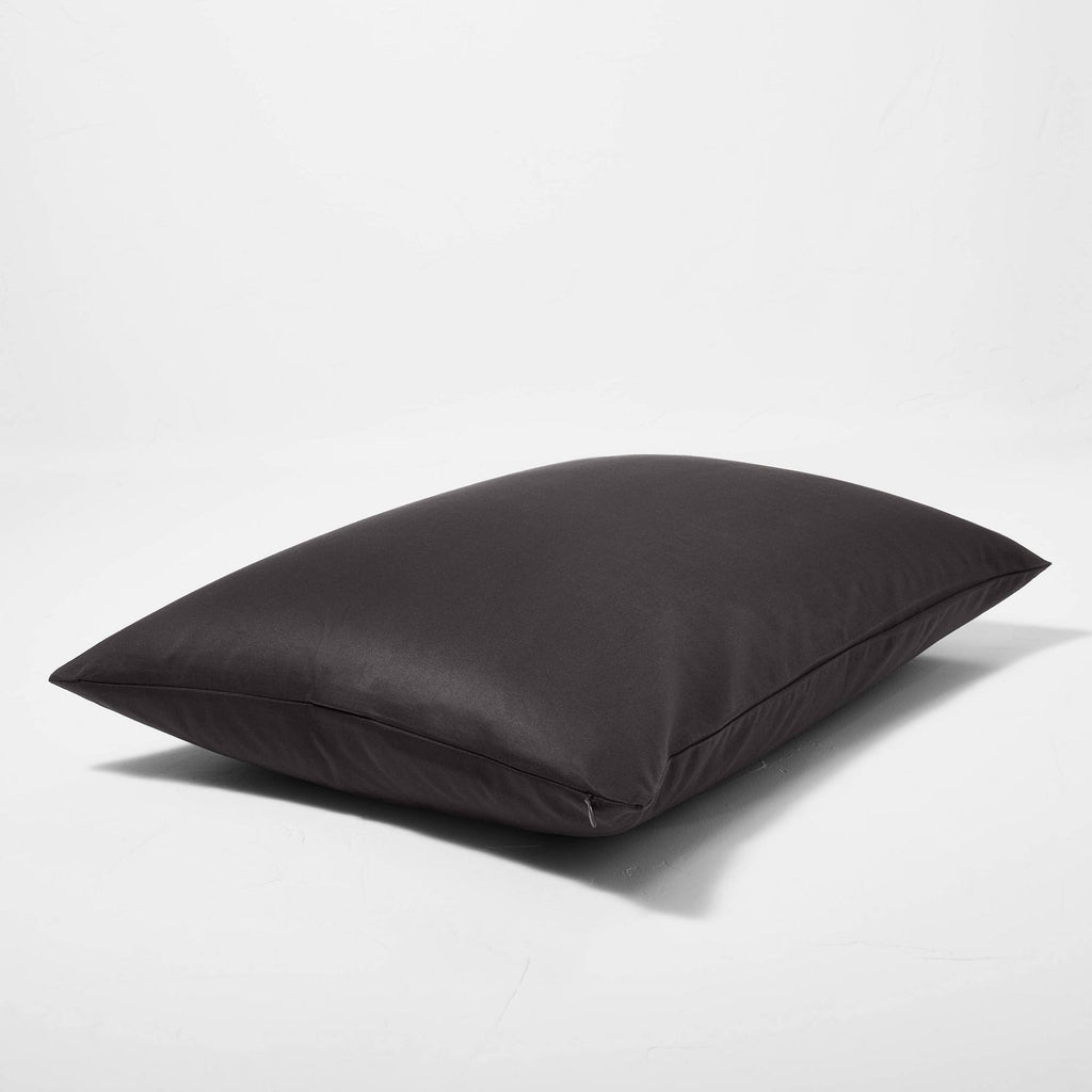 Full/Queen Supima Washed Sateen Duvet & Sham Set Washed Black P282146