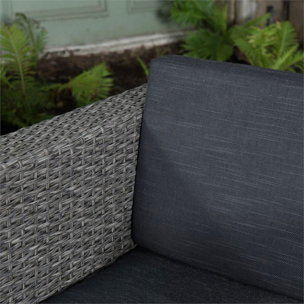 4 Pc Gray Club Chair Set with Wood Coffee Table S970647