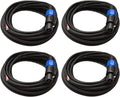 25-Feet Raw Wire to Speakon Speaker Cable, 16 Guage, Pack of 2 S407838