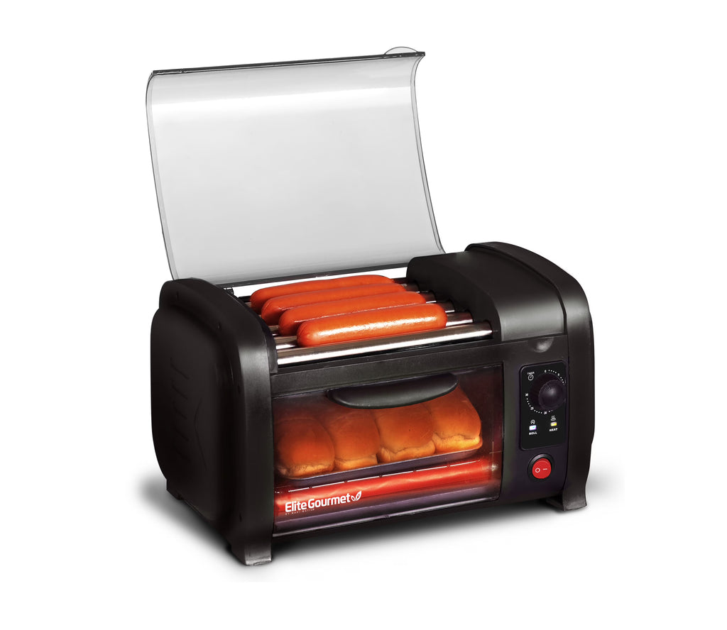 Black Hot Dog Roller and Toaster Oven U78243