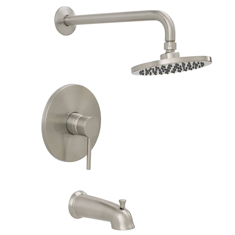 Brushed Nickel Tub and Shower Trim Package D341