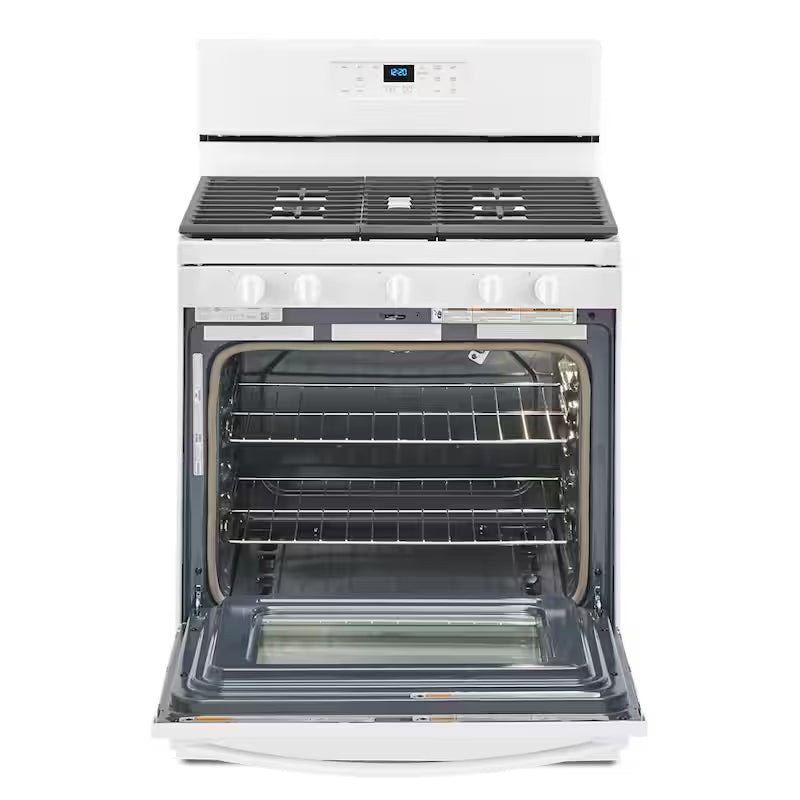 5.0 cu. ft. Gas Range with Self Cleaning in White P5041