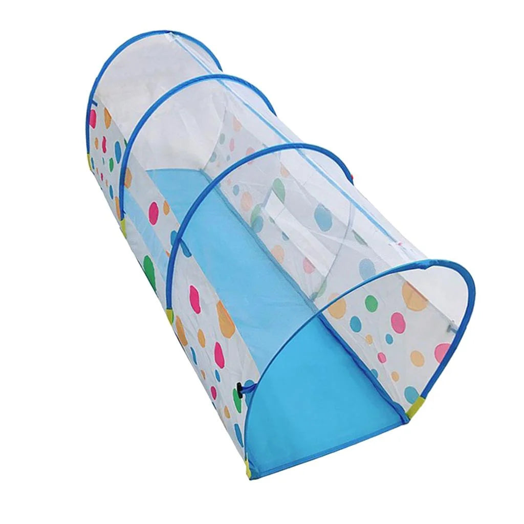 Blue Play Tunnel for Kids Indoor Outdoor Toy Tube A4175