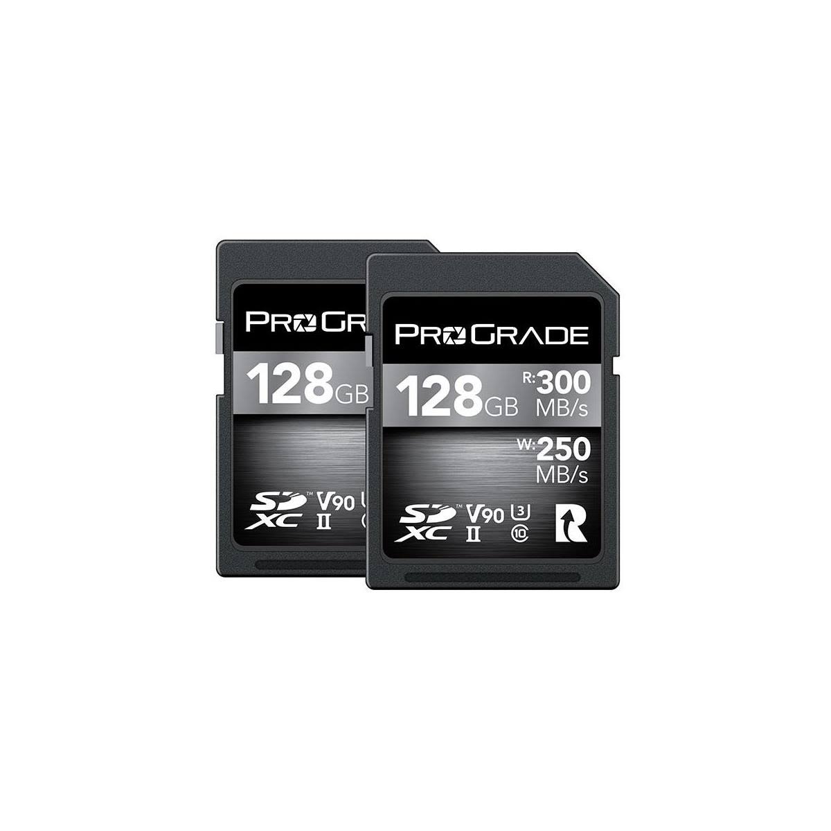 128GB UHS-II SDXC Memory Card (2-Pack) S357